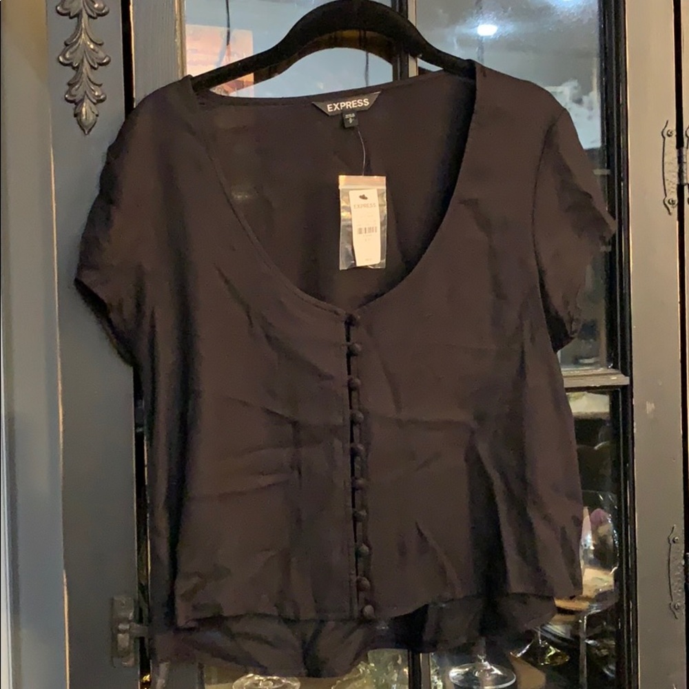 Express oversized crop top